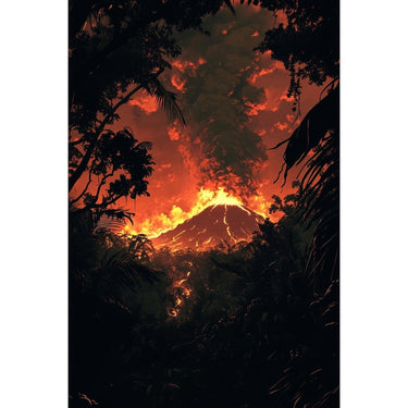 Volcano Eruption Canvas